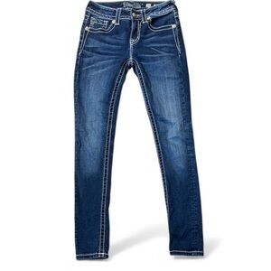 Miss Me | Women’s Rhinestone Super Skinny Jeans | Size 29